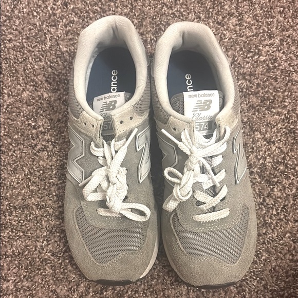 New Balance Taupe and Cream Sneakers - Picture 2 of 2